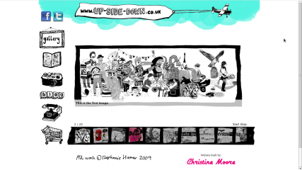 Relaunched website for illustrator Stephanie Hosmer